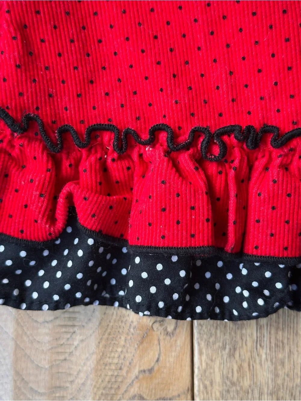 Rare Editions Red Corduroy Scottie Dog Jumper Dress size 2T